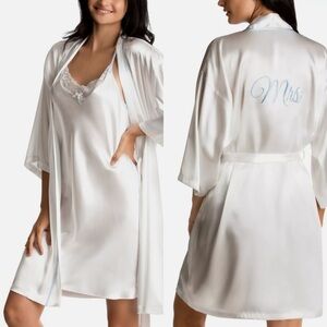 NWT Bridal Slip and Robe